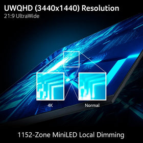 Acer Predator X34 1500R curved design envelops your field of view for immersive play