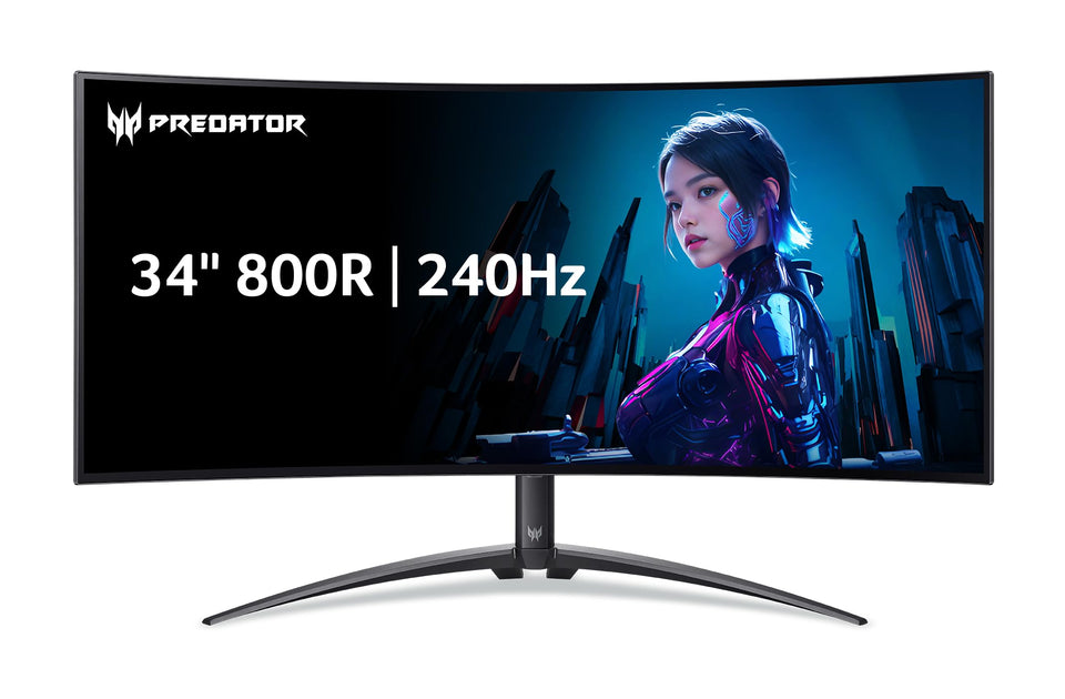 Acer Predator X34 OLED UWQHD display delivering cinematic contrast for gaming