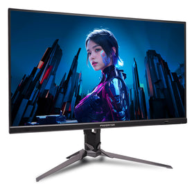 Two built-in speakers provide compact audio for quick setups