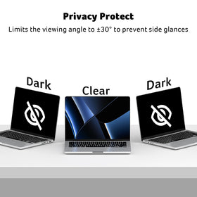 Acer MacBook Pro 14 privacy screen offers precise magnetic fit.