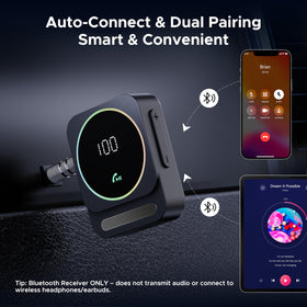 Acer receiver charging with USB-C cable ensuring long 16-hour battery life