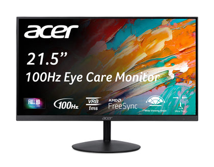 Acer SB222Q IPS display showing vibrant 1080p colors for work and gaming