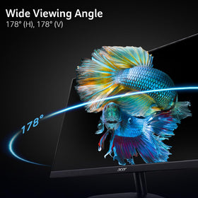 Acer SB240Y tilt-adjustment helps find a comfortable viewing angle.