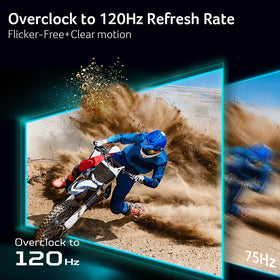 Up to 120 Hz refresh rate for smoother motion