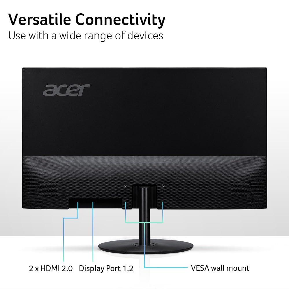 Ergonomic tilt on the Acer SB272U Ebiip for comfortable viewing