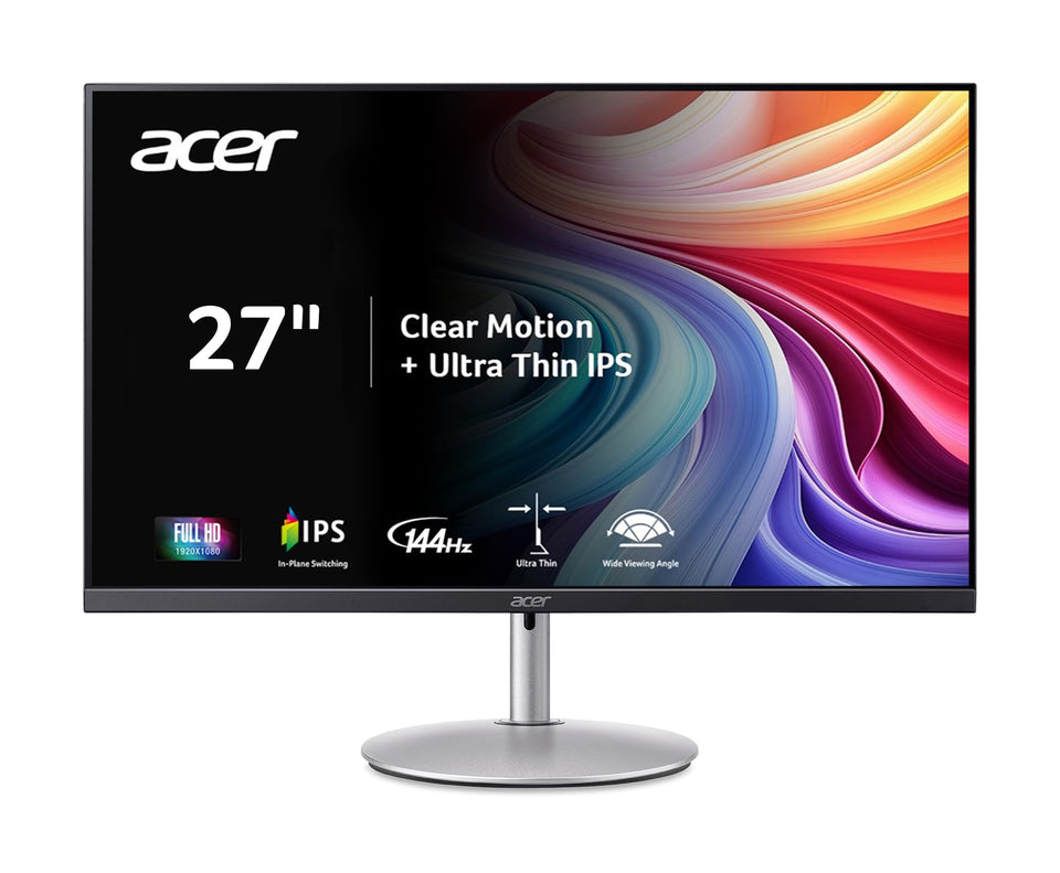 Acer SH273 front view with zero-frame design for distraction-free setups.