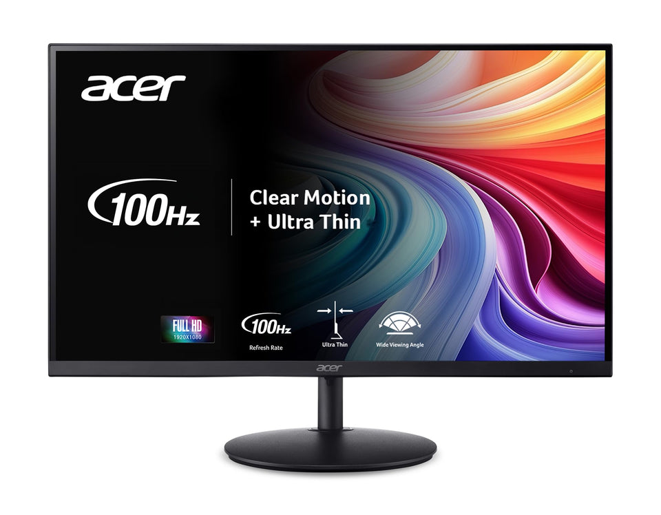 Acer SH322Q zero-frame design for edge-to-edge viewing and immersive work and games.