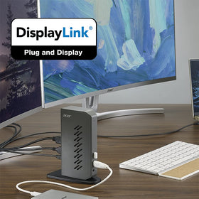 Acer U301 side ports highlight easy access for cable management