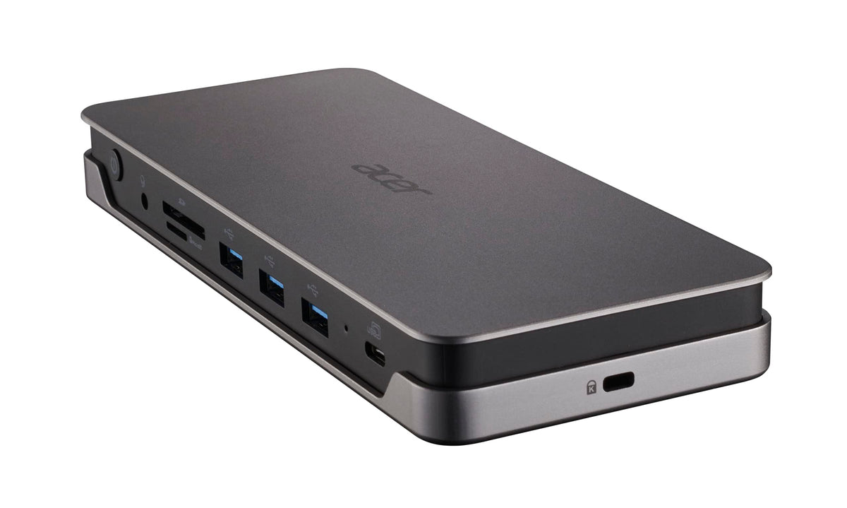 Acer USB-C Gen 1 Dock Kensington lock slot for secure workspace