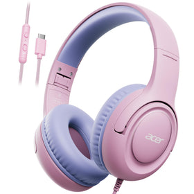Acer USB-C Kids Headphones foldable design for travel and storage.