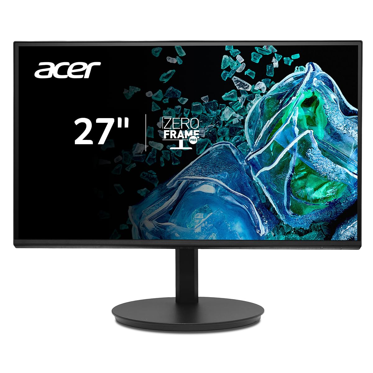 Acer Vero CB272 front view with near-bezel frame for immersive multitasking.