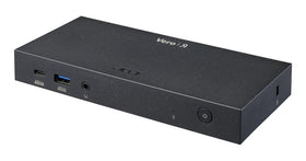 Acer Vero dock front ports view showing multiple connections and neat cable routing