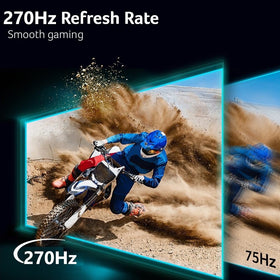 Acer XVA270U 270Hz refresh rate enabling rapid motion clarity