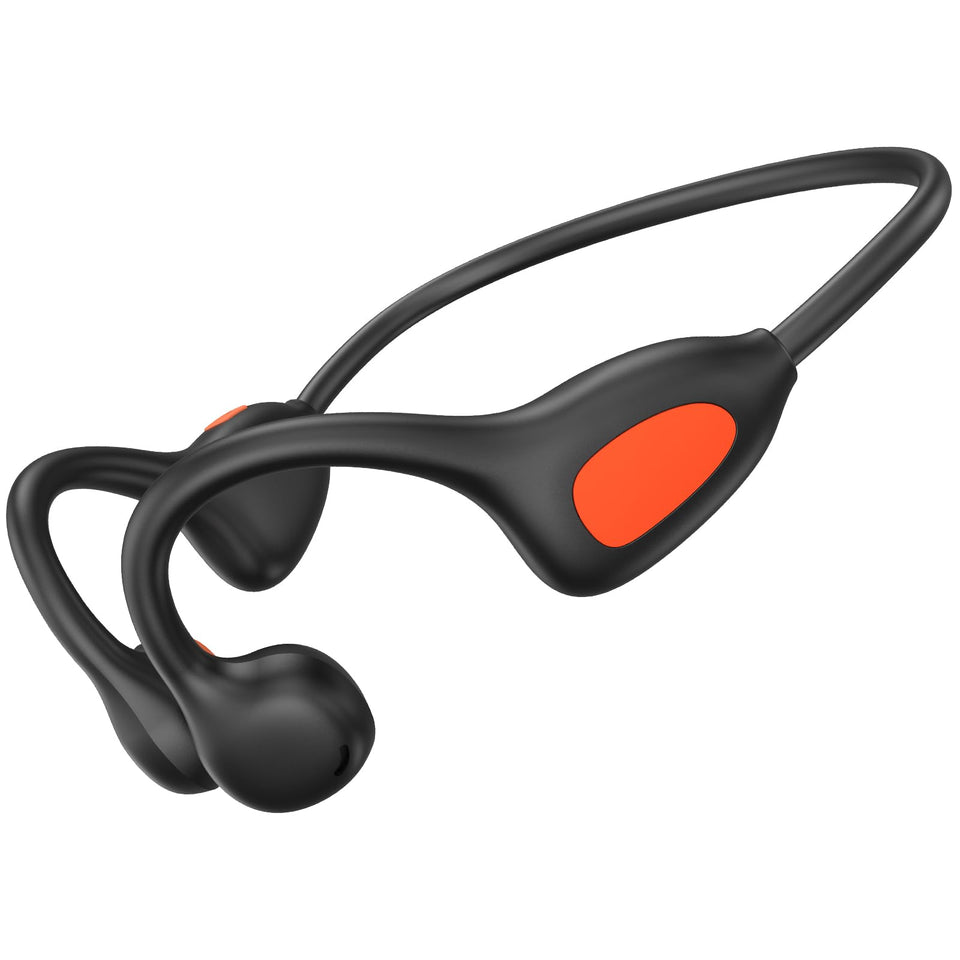 acjohtin front view open ear headphones showing fit and comfort