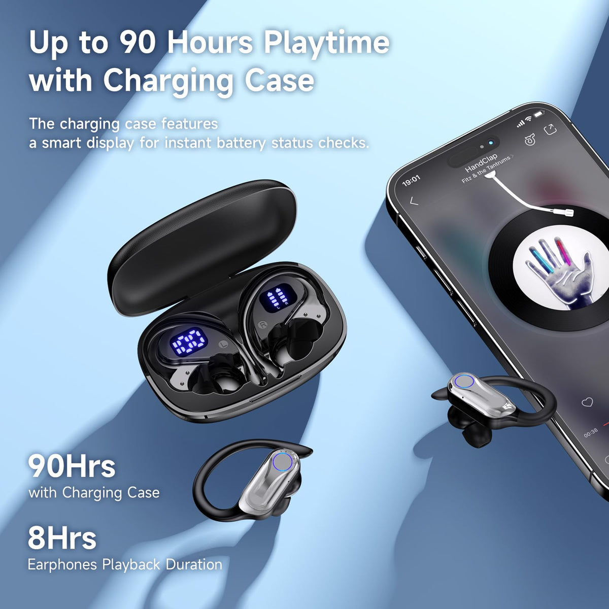 Acjohtin wireless earbuds with Bluetooth 6.1 for fast pairing and clear calls in busy environments.