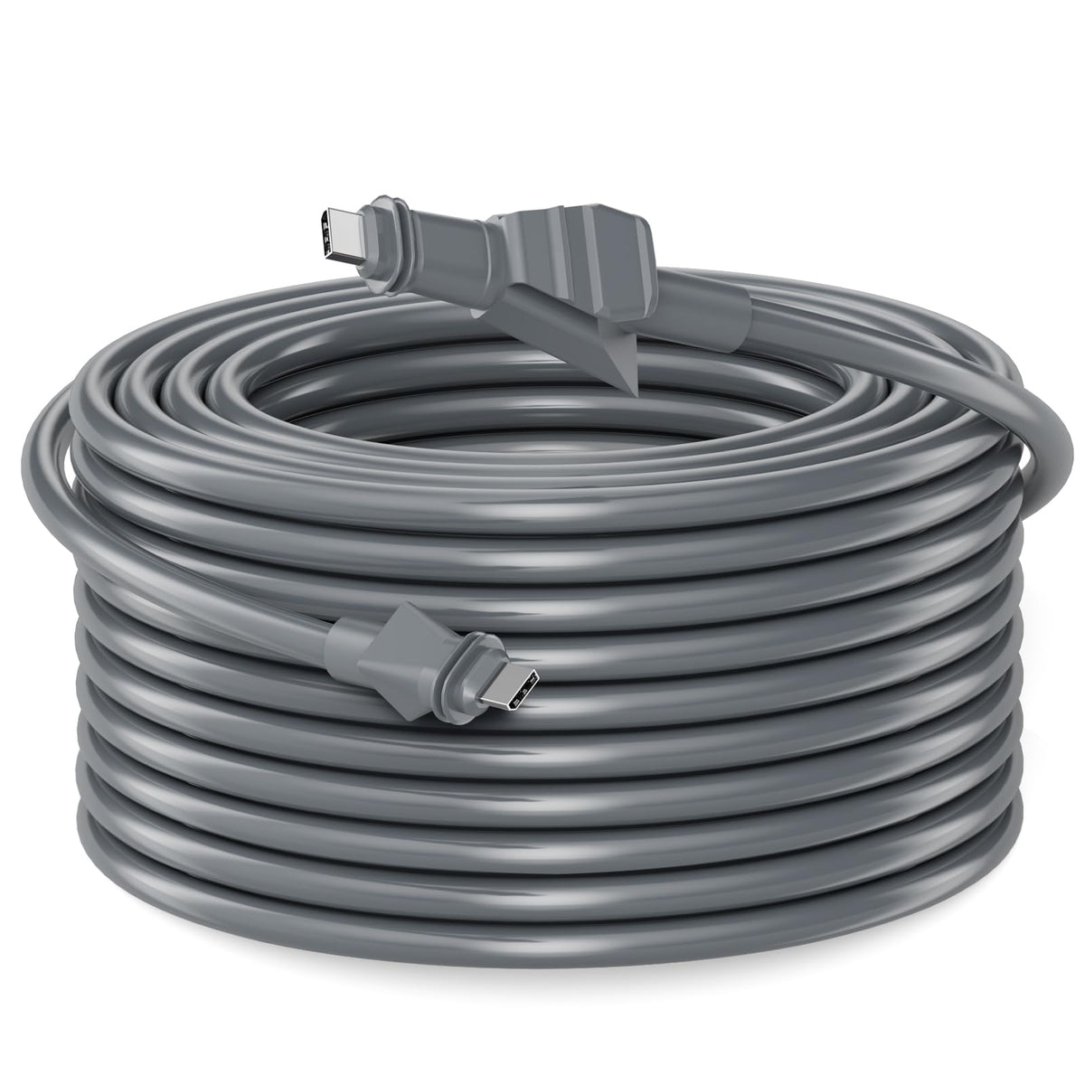 Ackno Starlink FHP cable, coiled for tidy outdoor setups.