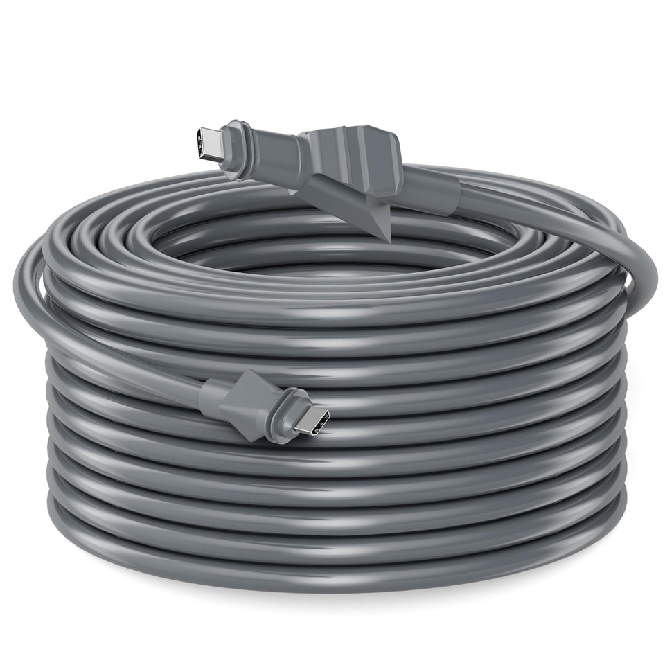 Ackno Starlink FHP cable, coiled for tidy outdoor setups.