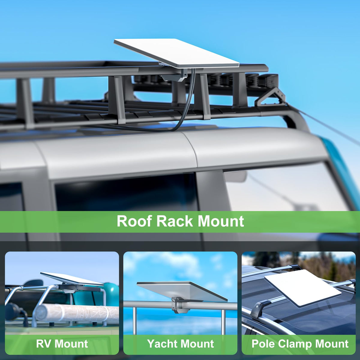 Ackno Starlink Mini roof mount made from corrosion-resistant material for durability