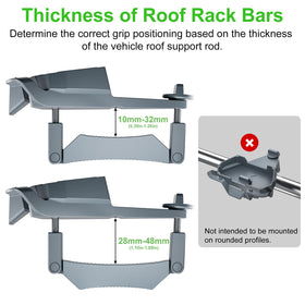 Ackno adjustable clamp fitting Starlink Mini across multiple shaft diameters