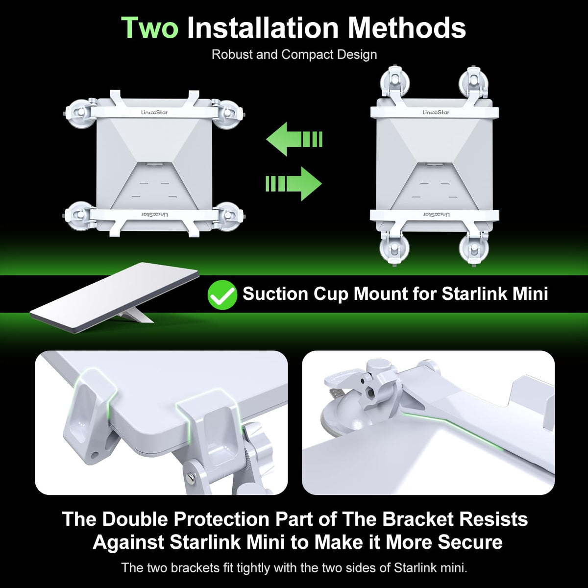 Ackno close-up of four suction cups demonstrating strong adhesion benefit