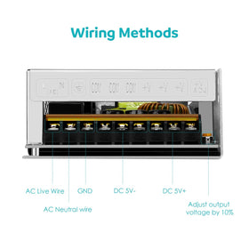 Aclorol 5V power supply for laptop project setups with quiet cooling.