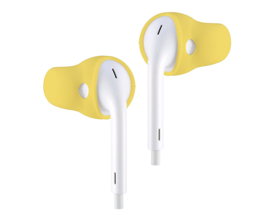 ACOUSDesign Purest Earbuds Covers anti-slip lemon closeup ensures secure listening during workouts.