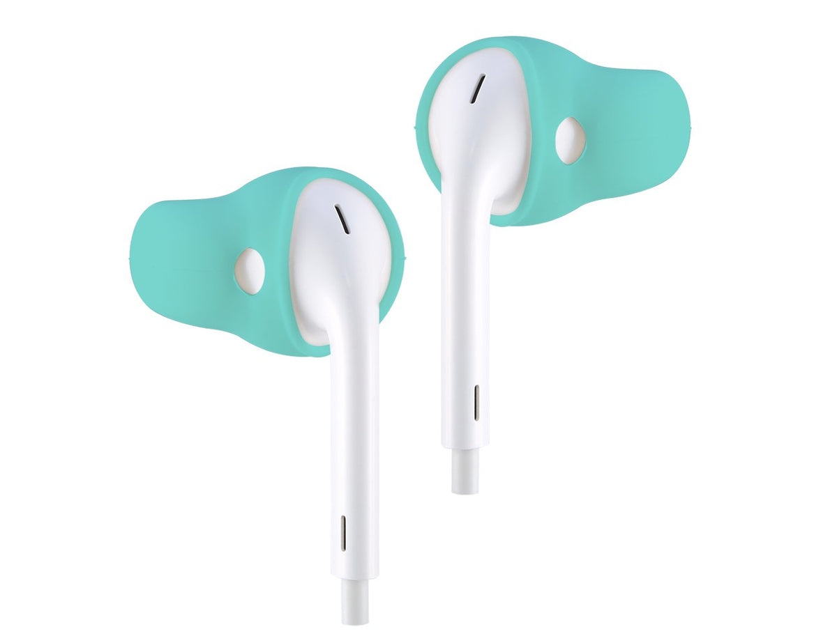 ACOUSDesign Purest Earbuds Covers light blue front view with anti-slip grip for secure wear