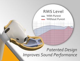ACOUSDesign Purest Earbuds Covers water-sweat-resistance closeup showing durable coating.