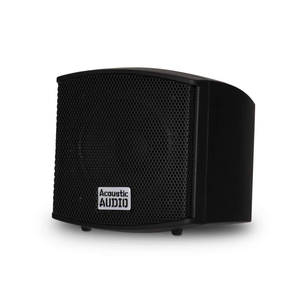 Acoustic Audio AA321B rear connectors and spring terminals for quick amplifier hookup
