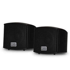 Acoustic Audio AA321B front view showing grille and compact footprint for discreet placement