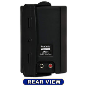 Acoustic Audio AA351B back view of connectors and bracket for easy installation