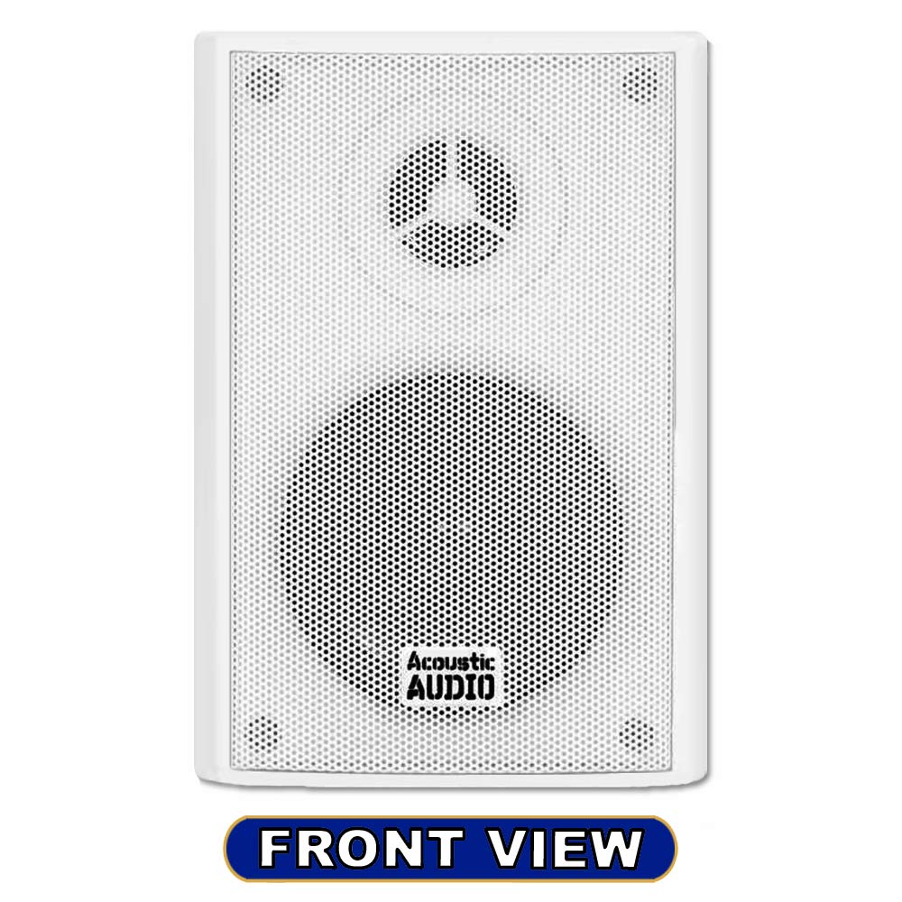 Acoustic Audio AA351W size comparison with hand showing compact profile and space-saving benefit