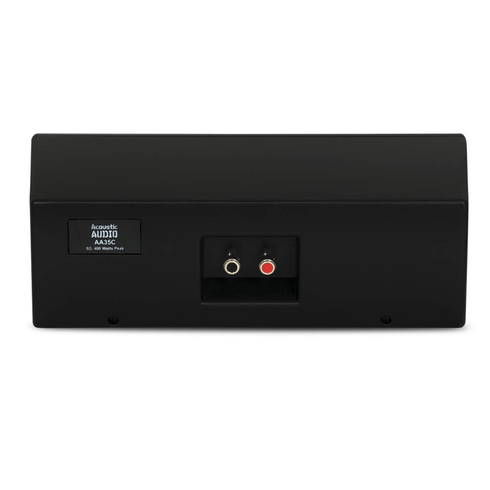 Acoustic Audio by Goldwood AA35CB placed on a bookshelf in living room illustrating compact fit and enhanced dialogue