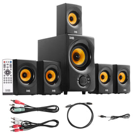 Acoustic Audio AA5170 powered subwoofer front view highlighting deep bass