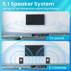 AA5171 center satellite speaker anchors dialogue for movies and TV