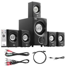 Acoustic Audio AA5171 powered subwoofer boosts deep bass for home theater