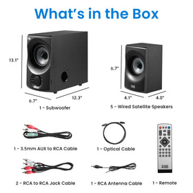 Multiple RCA and digital inputs support many devices