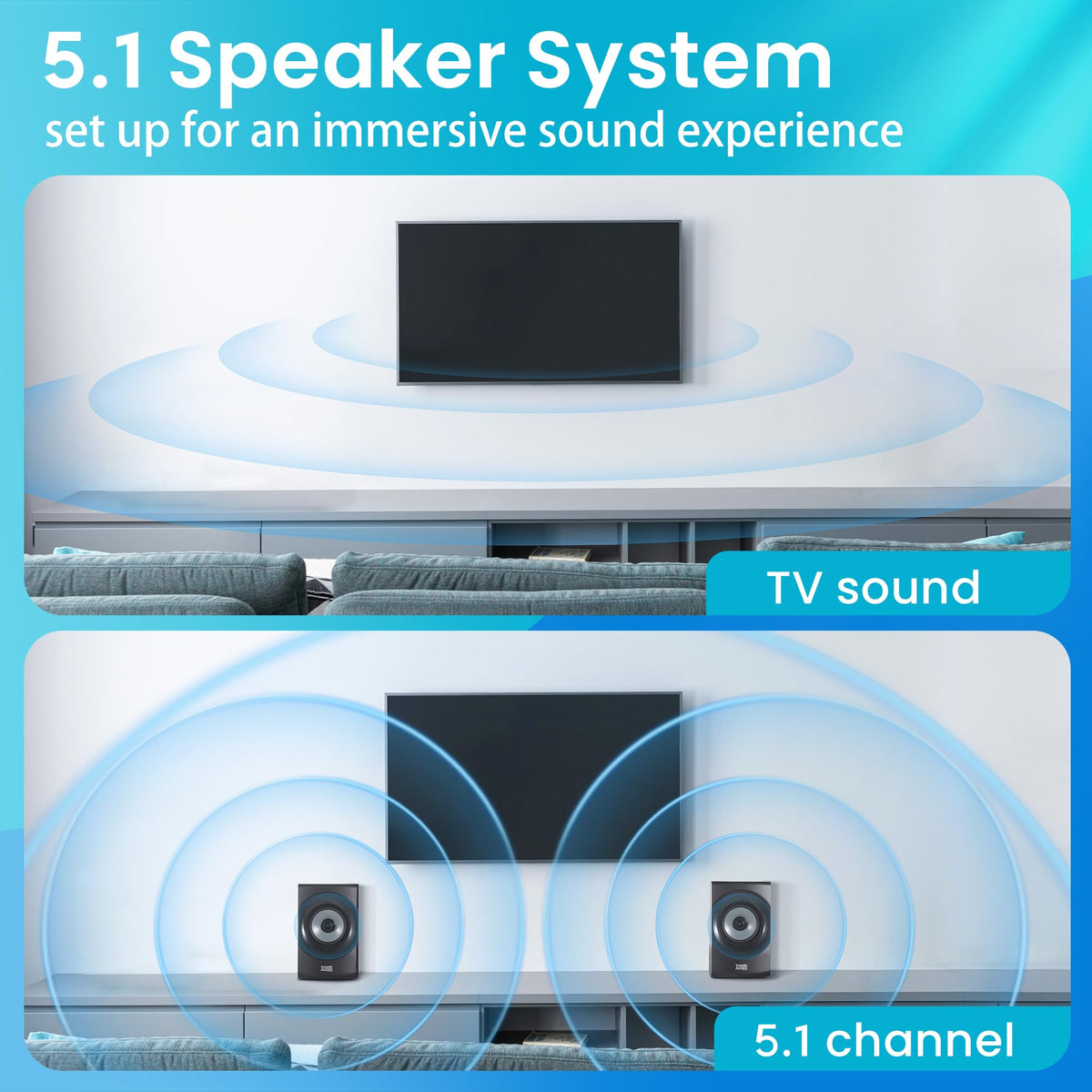 Acoustic Audio AA5172 remote control for easy system navigation