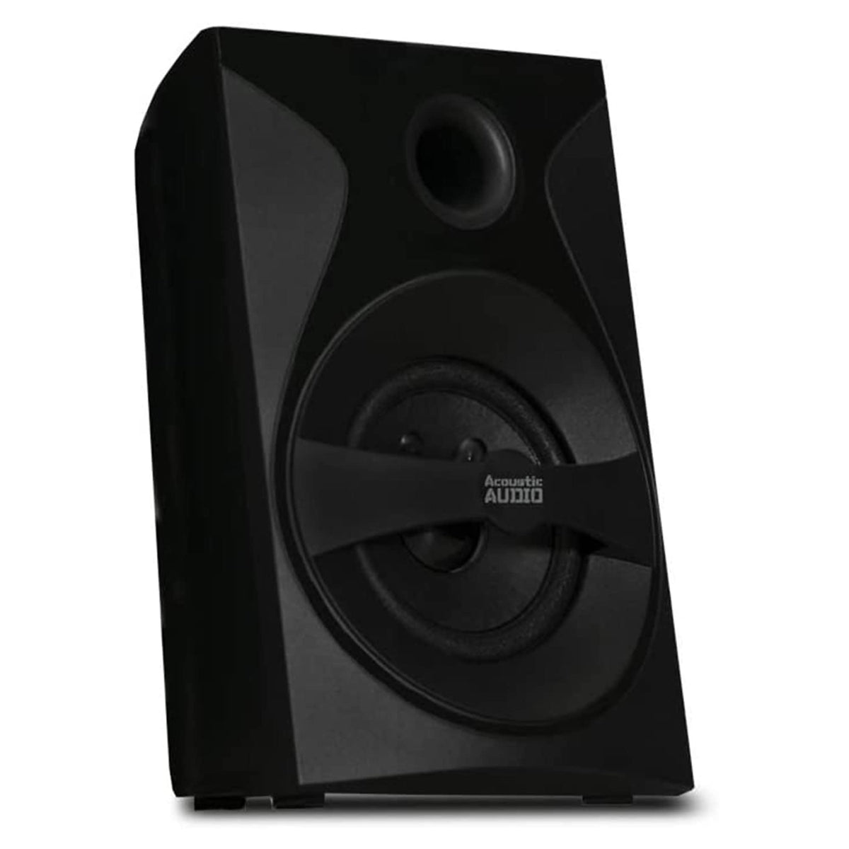 Acoustic Audio by Goldwood AA5400 satellite rear-left creating enveloping ambiance