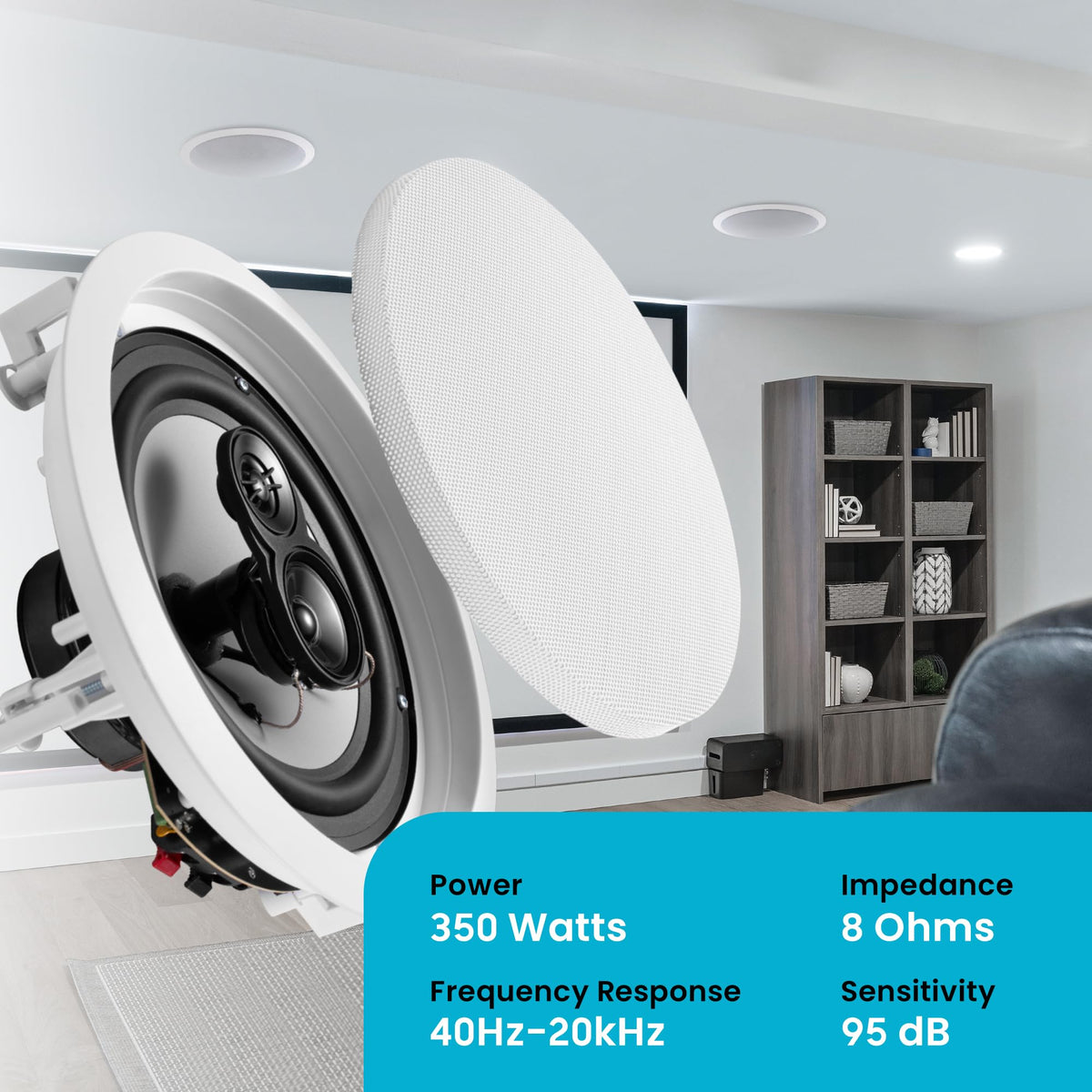 CS-IC83 flush-mount installation for seamless ceiling integration