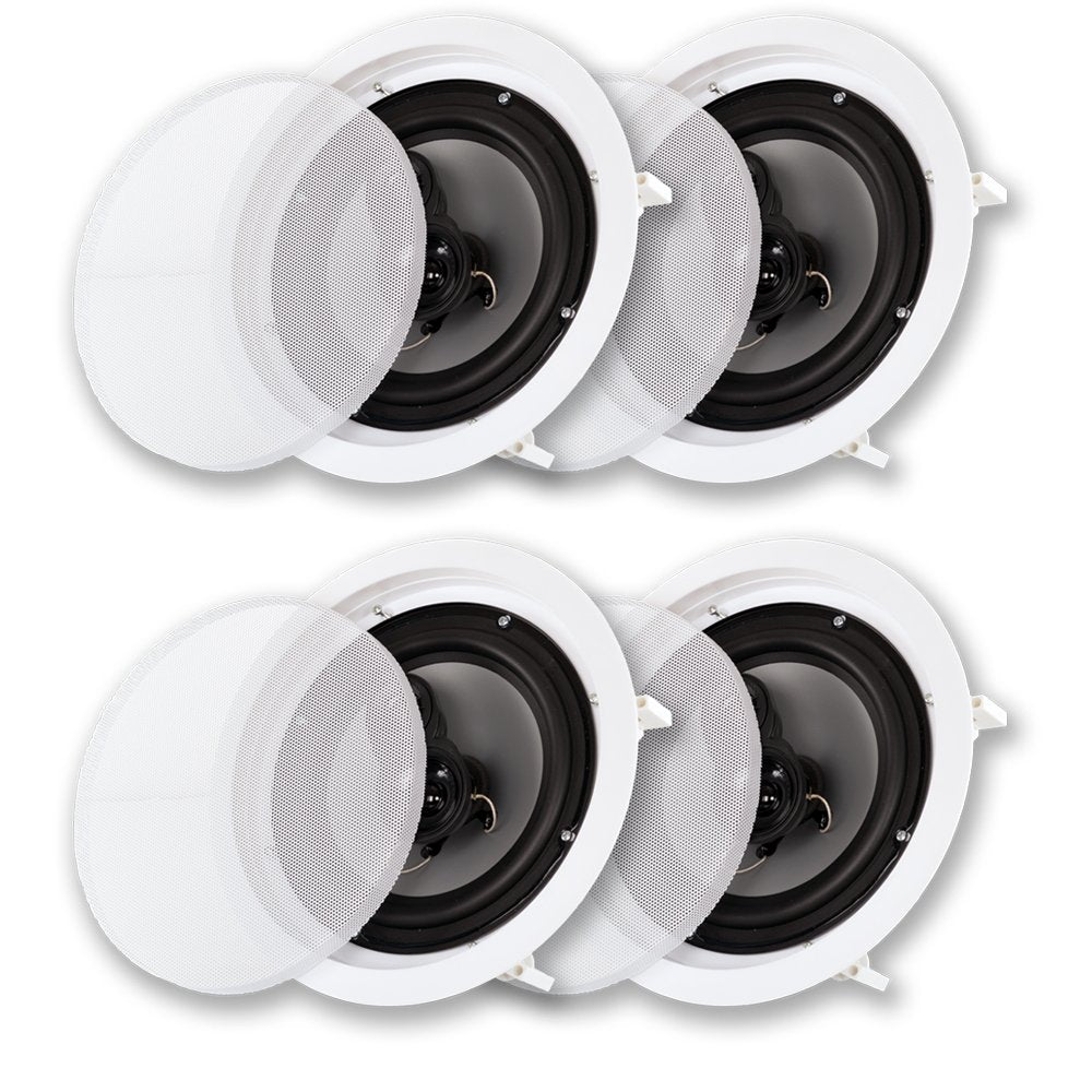 Acoustic Audio CS-IC83 ceiling speaker front view for immersive home theater.