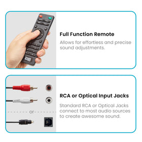 Bluetooth 2.1 enables wireless music from your phone and tablet.