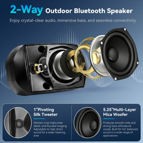 ACOUXA 600W peak power fills large outdoor spaces