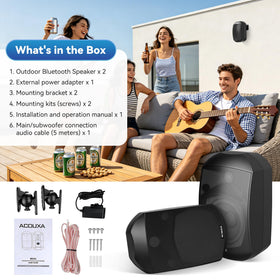 ACOUXA Bluetooth 6.0 range up to 50 ft for flexible placement