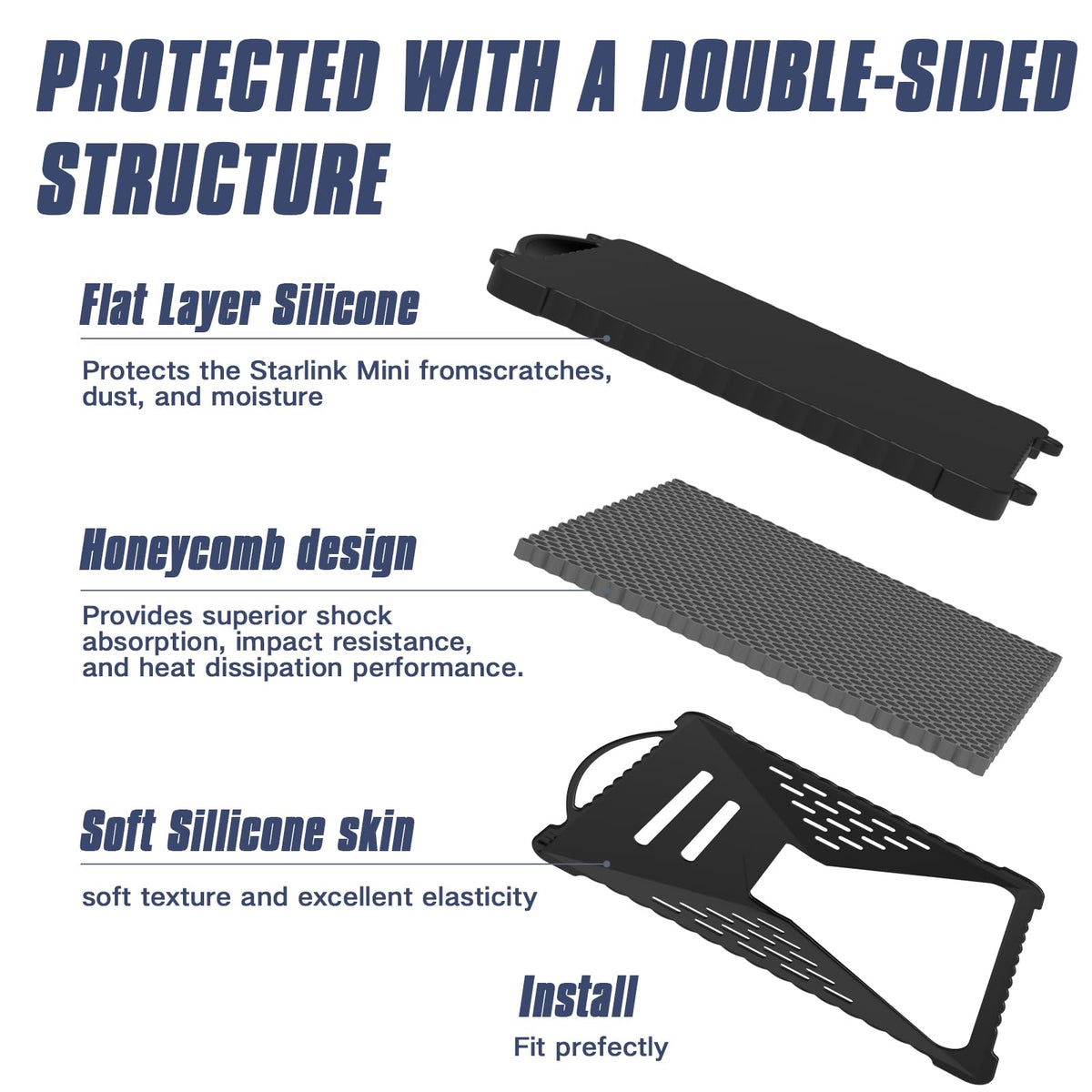 ACOVER suction cup underside detail showing strong four-point grip benefit