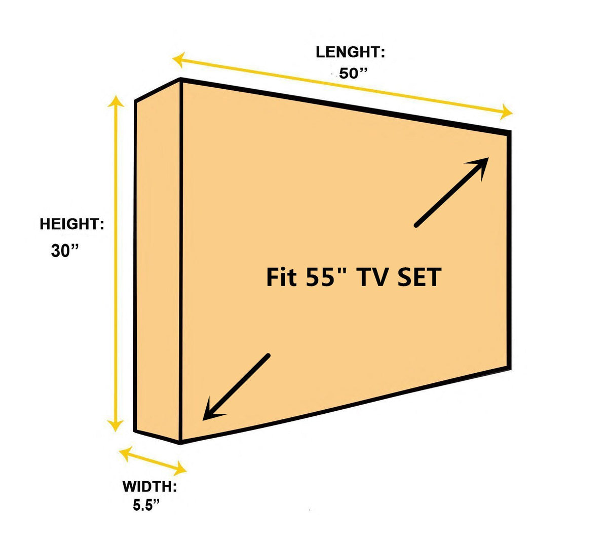 acoveritt on patio mounted TV demonstrating outdoor protection and style