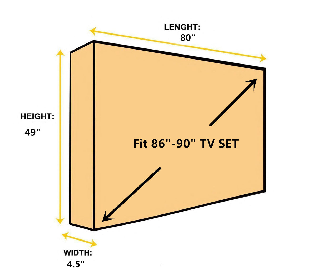 acoveritt outdoor tv cover front roll design for easy viewing