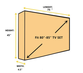 acoveritt outdoor TV cover waterproof material highlights durable weather protection