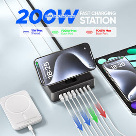 Acozvin ports closeup highlighting USB-C and USB-A labels for correct connections