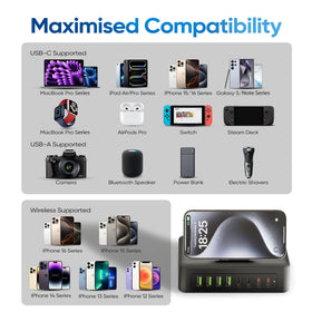 Acozvin next to laptop for scale showing compact travel-friendly design